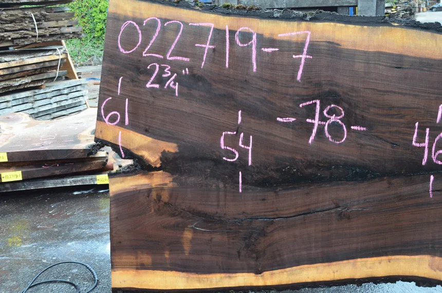 022719-07 Oregon Black Walnut Slab