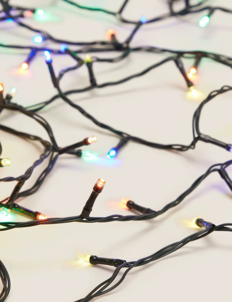 200 Multicoloured Mains String Lights