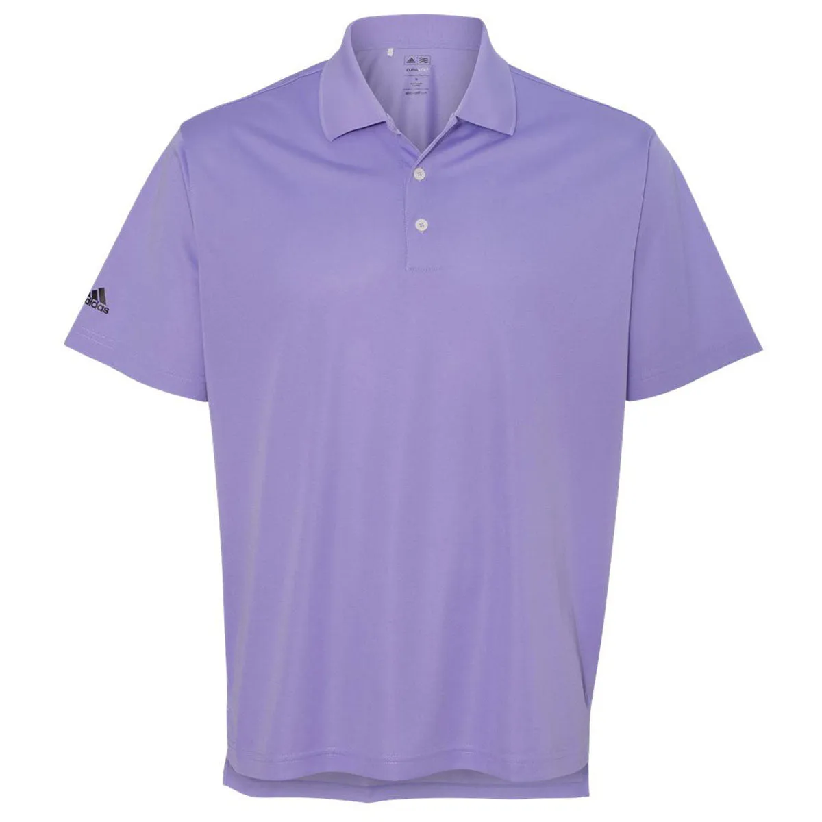 adidas Golf Men's Light Flash Purple/Black Climalite Basic Sport Shirt