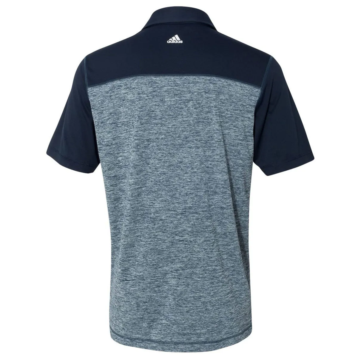 adidas Golf Men's Rich Blue Heather/Navy Heather Block Sport Shirt