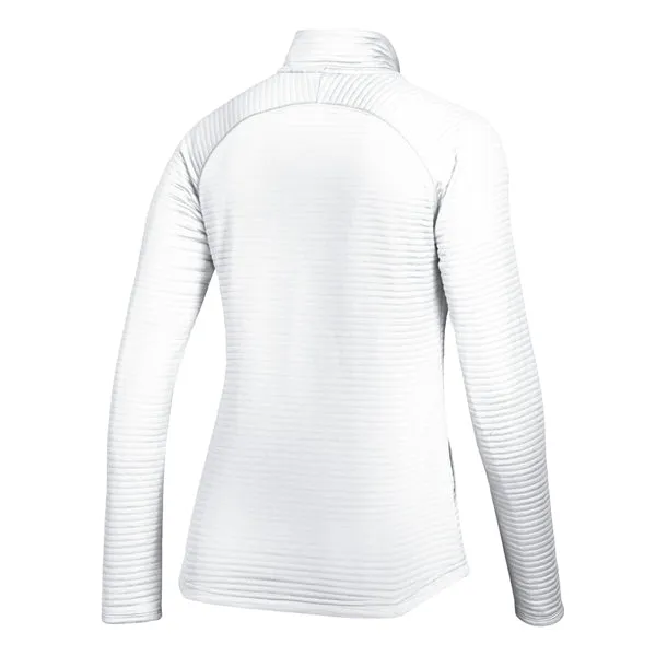 adidas Women's White Essentials Textured Full Zip