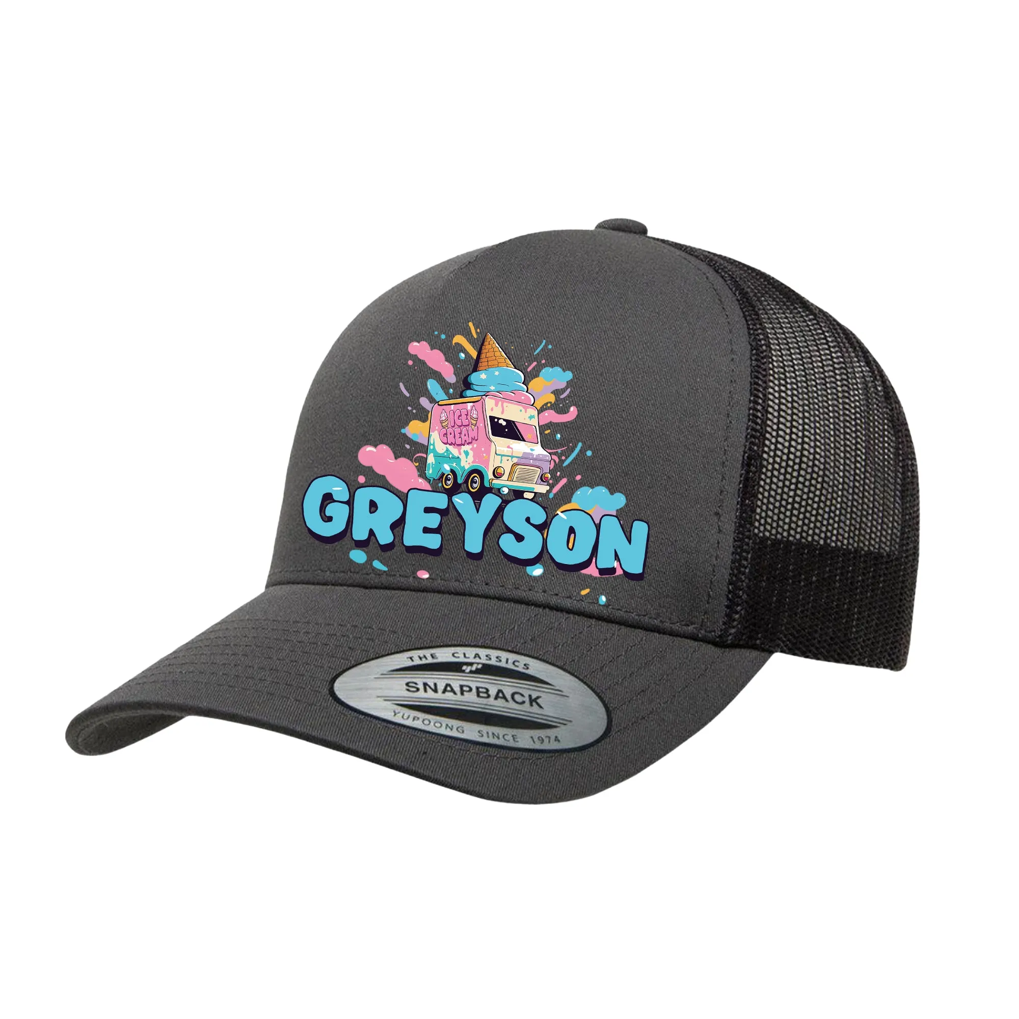 ADULT Personalized Hat - Ice Cream Truck