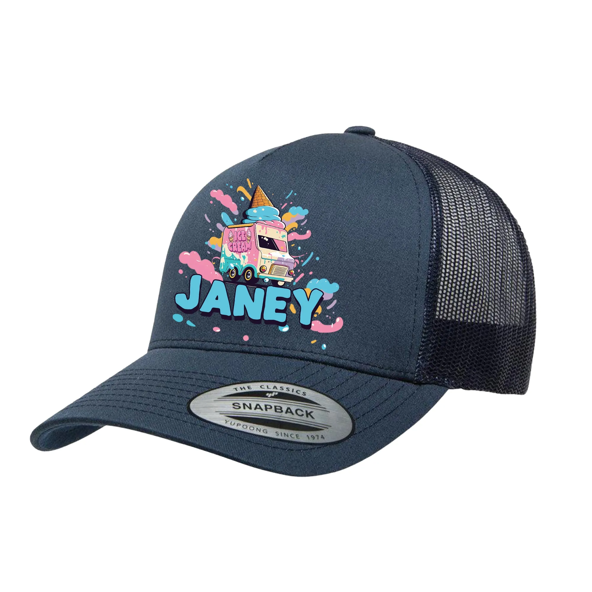 ADULT Personalized Hat - Ice Cream Truck