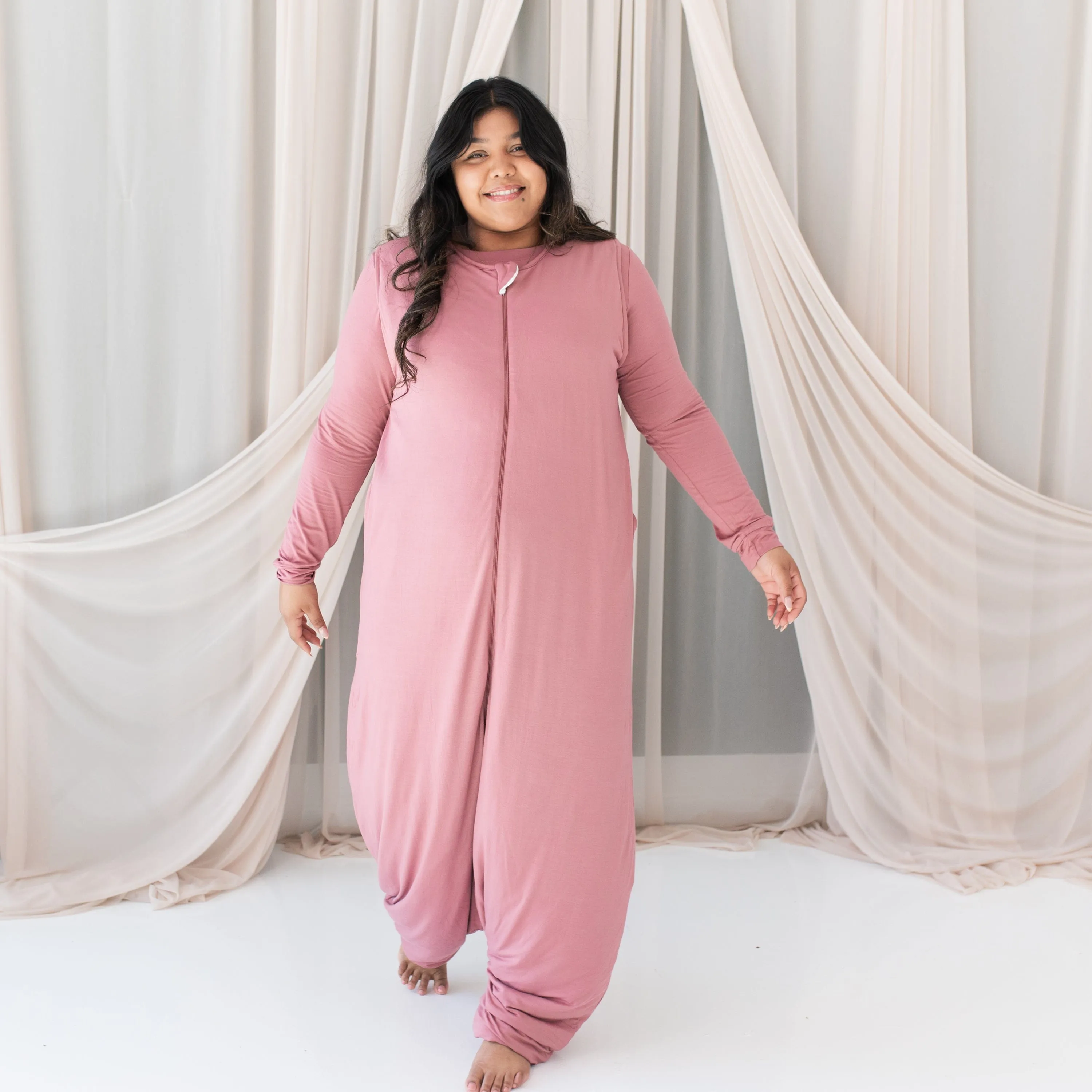 Adult Sleep Bag Walker in Dusty Rose