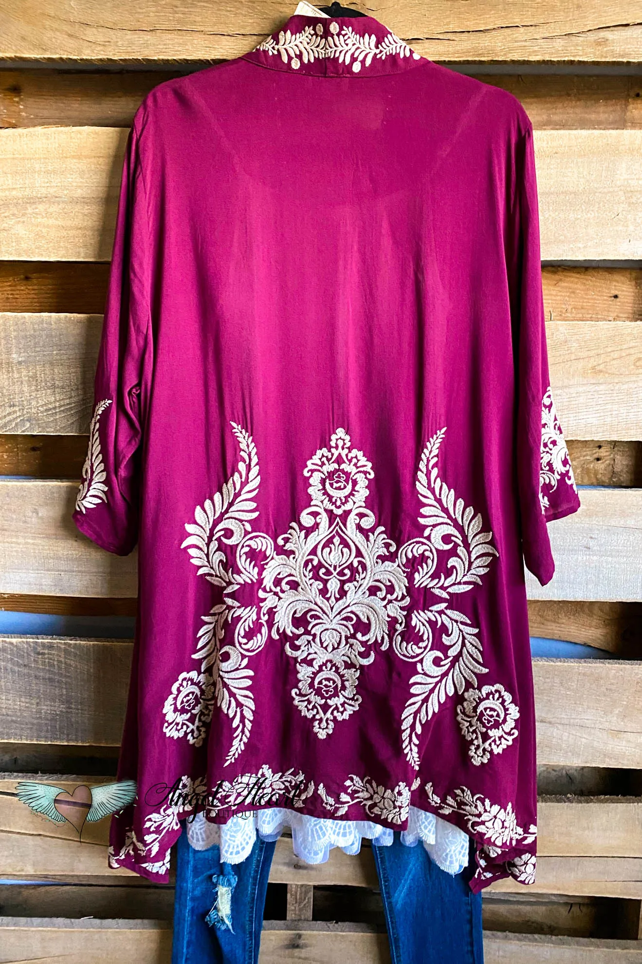 AHB EXCLUSIVE: Rise Of Romance Cardigan - Burgundy