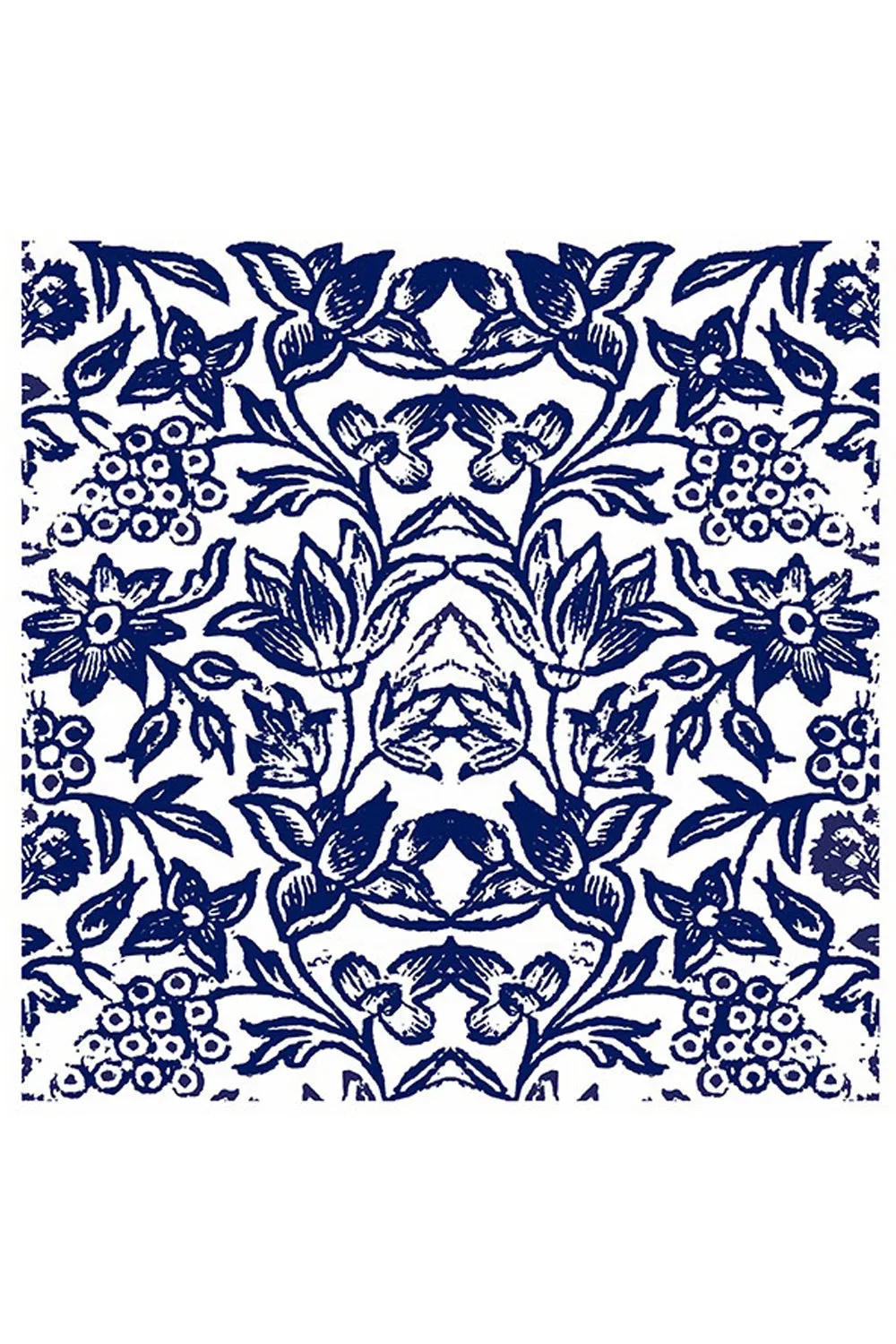 ANNA CHANDLER COTTON NAPKIN SET OF 4 INDIGO