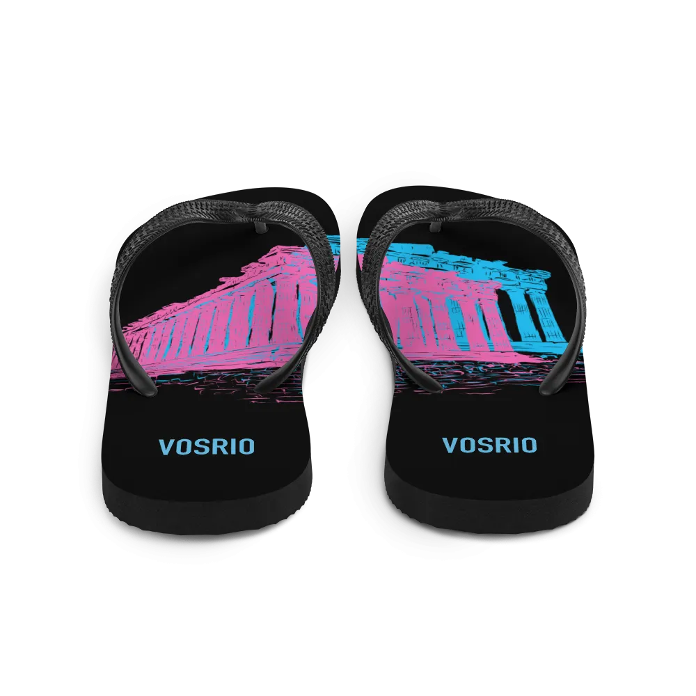 Athens Tourist 3D Flip-Flops