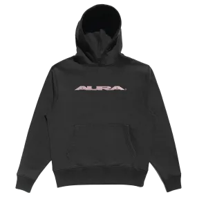 Aura Embroidered Black Hoodie