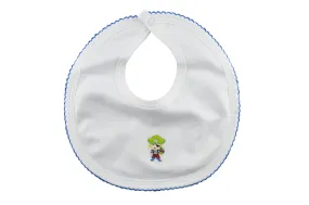 Baby Boy's White Pirate Bib