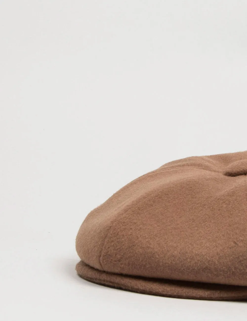 Bailey Galvin Wool Newsboy Cap - Camel