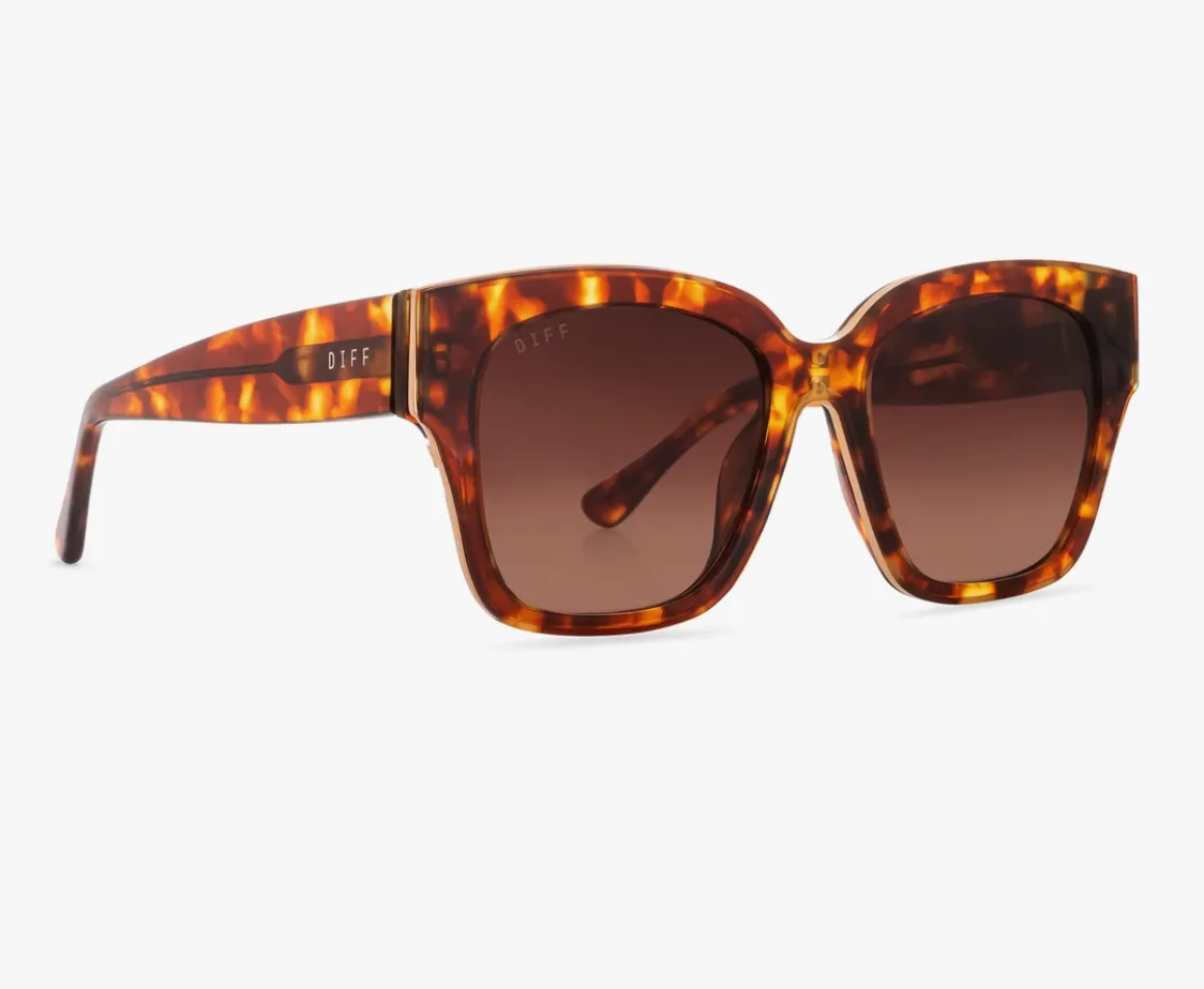 Bella III Amber Tortoise/Brown Gradient Sunglasses