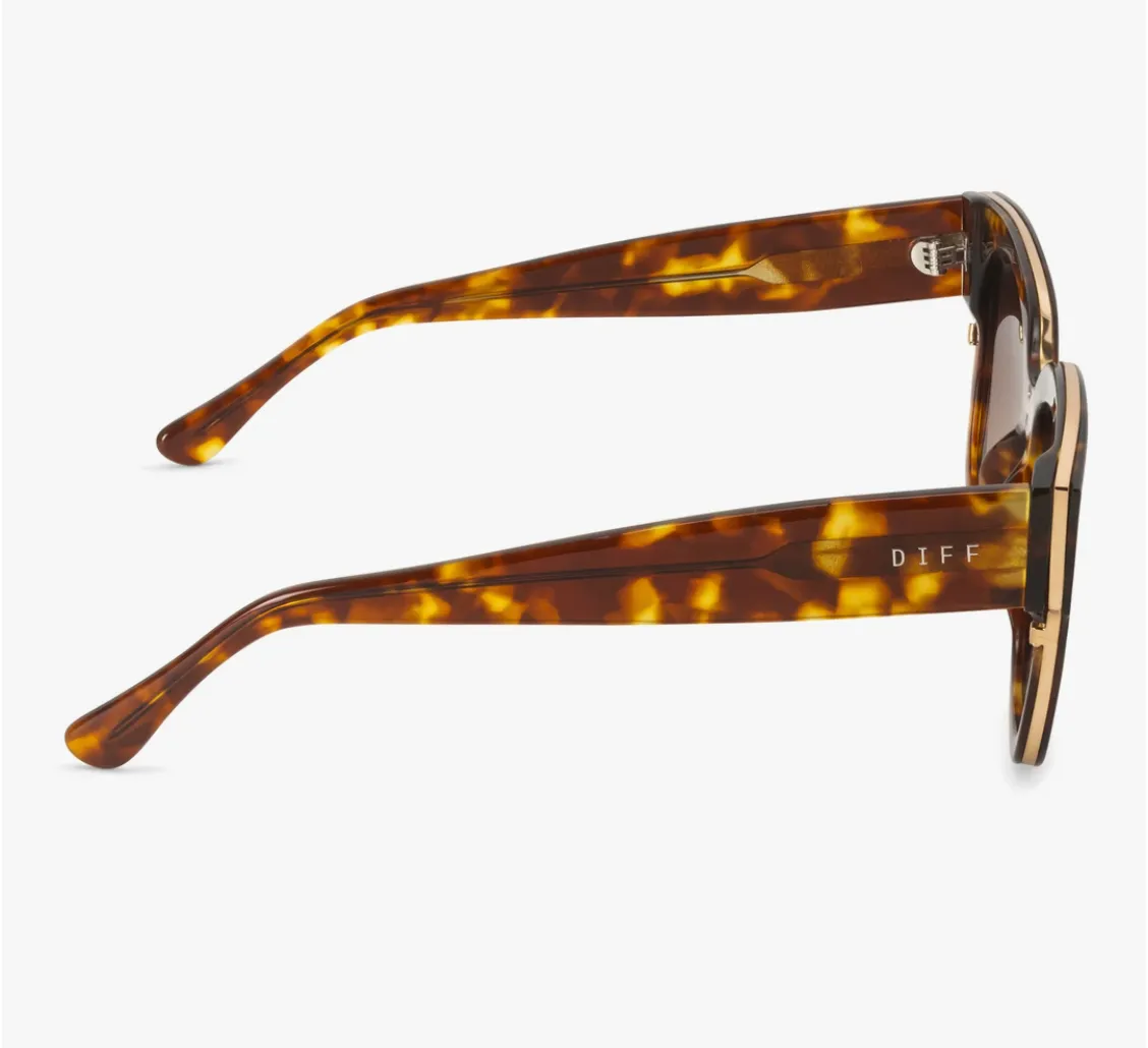 Bella III Amber Tortoise/Brown Gradient Sunglasses