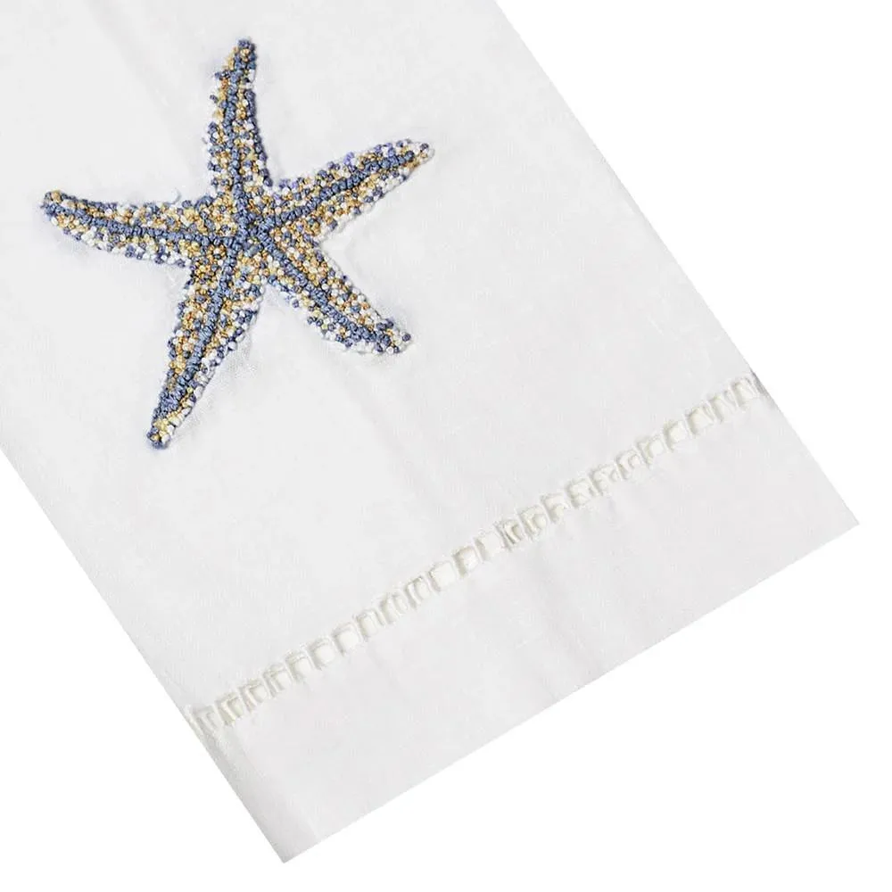 Blue Starfish Tip Towel