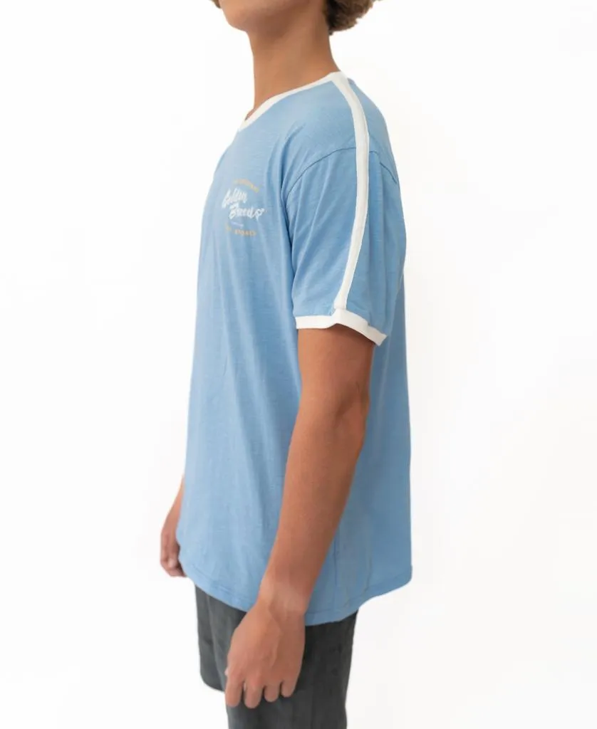 Break Ringer Tee | Azure Blue