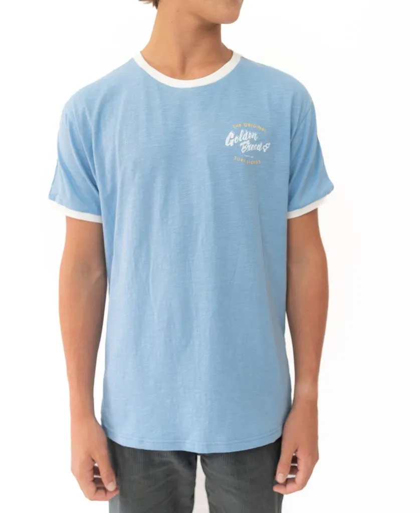 Break Ringer Tee | Azure Blue