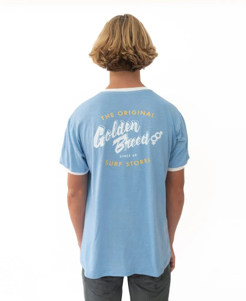 Break Ringer Tee | Azure Blue