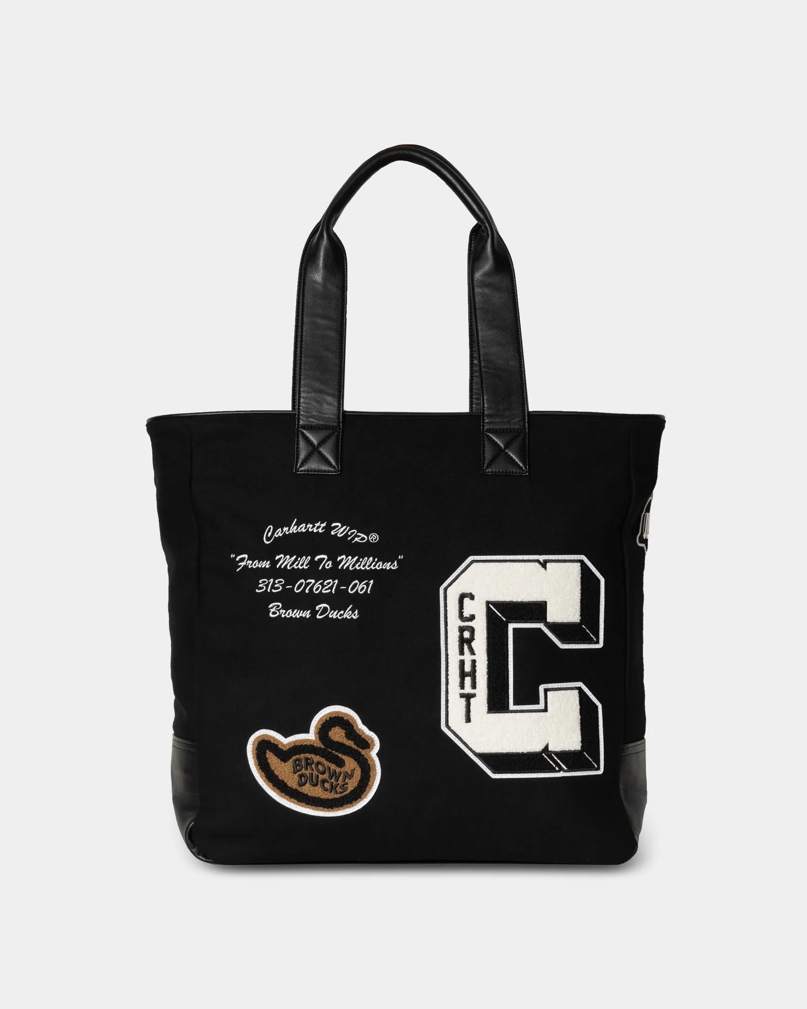 Brown Ducks Tote | Black / Black