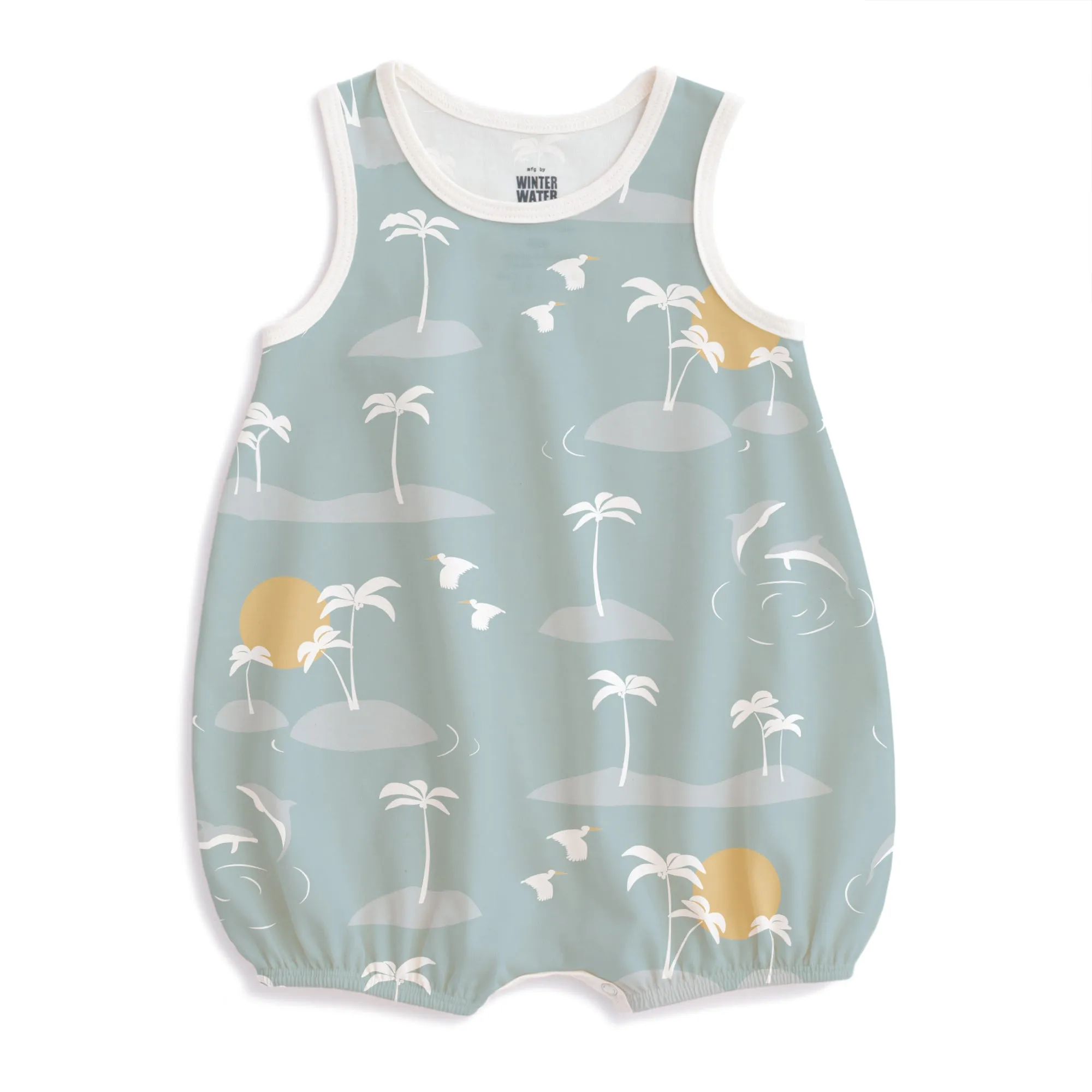 Bubble Romper - Islands Blue