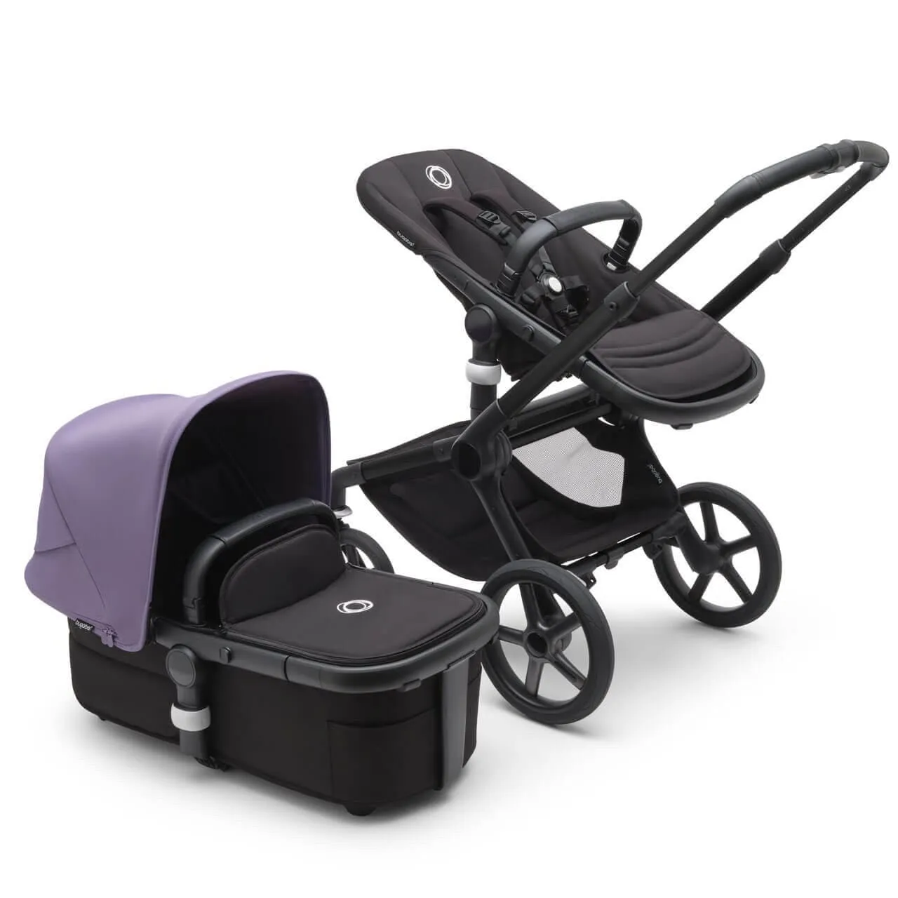 Bugaboo Fox 5, Cloud T Ultimate Travel System - Black/Midnight Black/Astro Purple