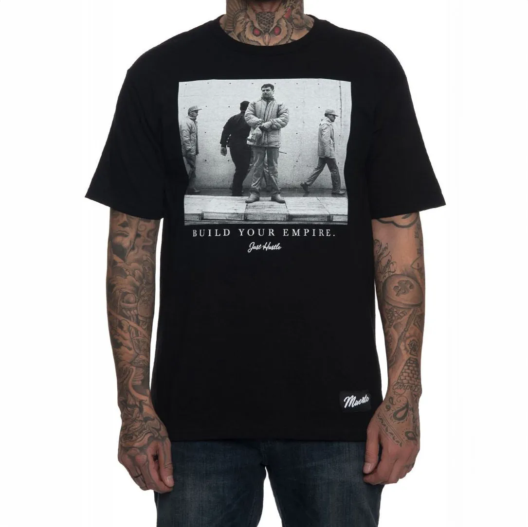 BUILD EMPIRE CHAPO AJ4 TEE BLK