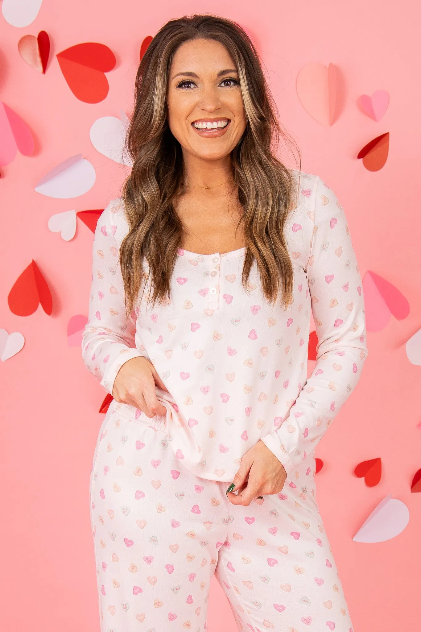 Candy Hearts Long Sleeve Top | Z Supply - FINAL SALE