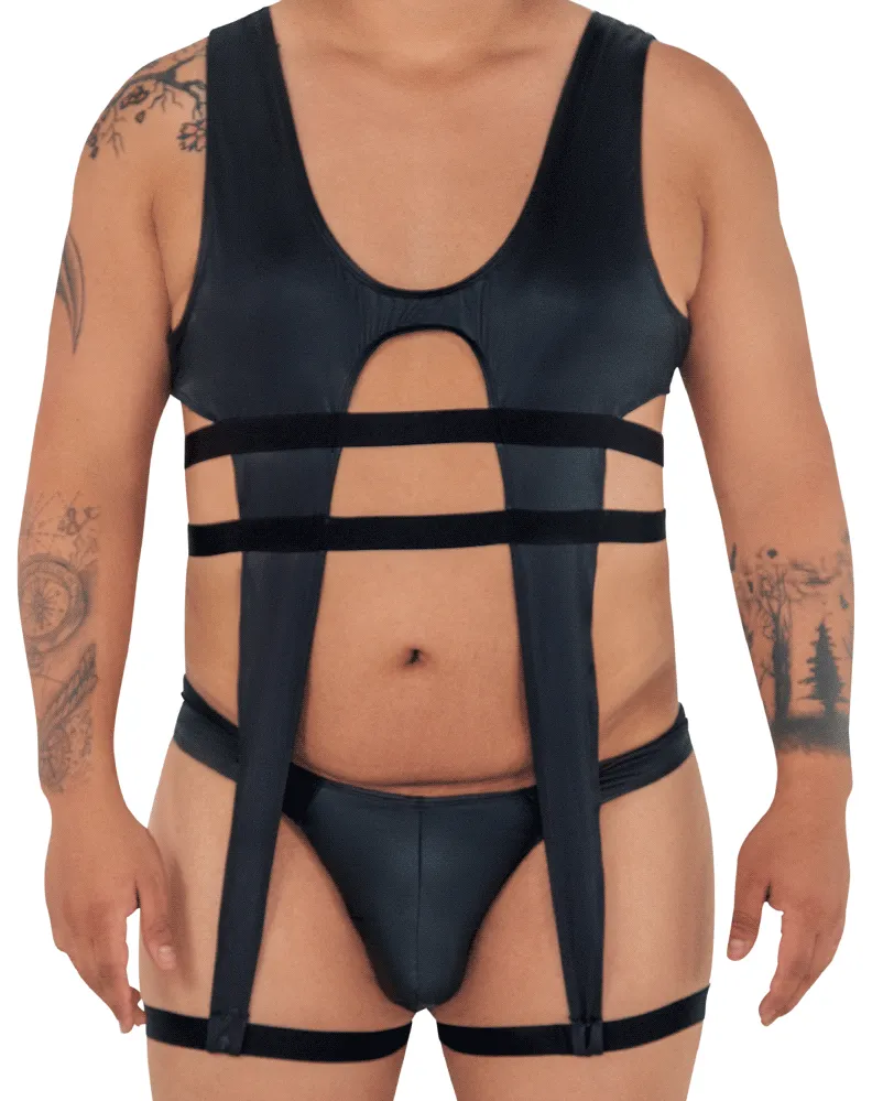 Candyman 99541x Gladiator Bodysuit Black