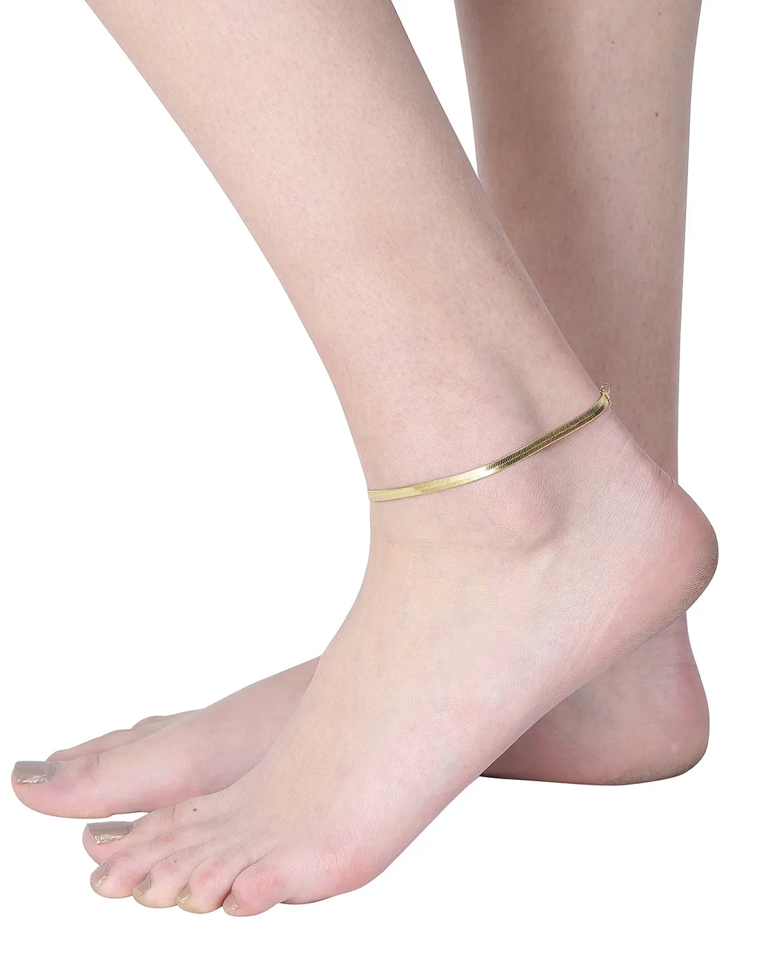 Carlton London Gold Plated Anklet For Women