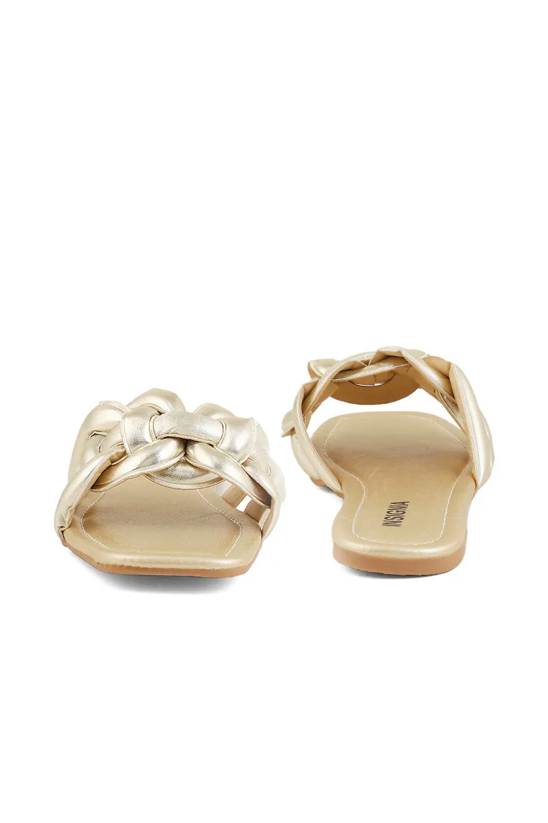 Casual Slip On I38572-Golden