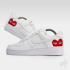 CDG Heart - Air Force 1 Custom