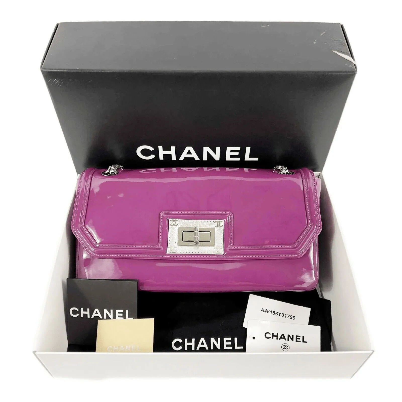 CHANEL - Reissue Venetian Chain Mademoiselle Flap Bag - Medium / Fuchsia-Silver