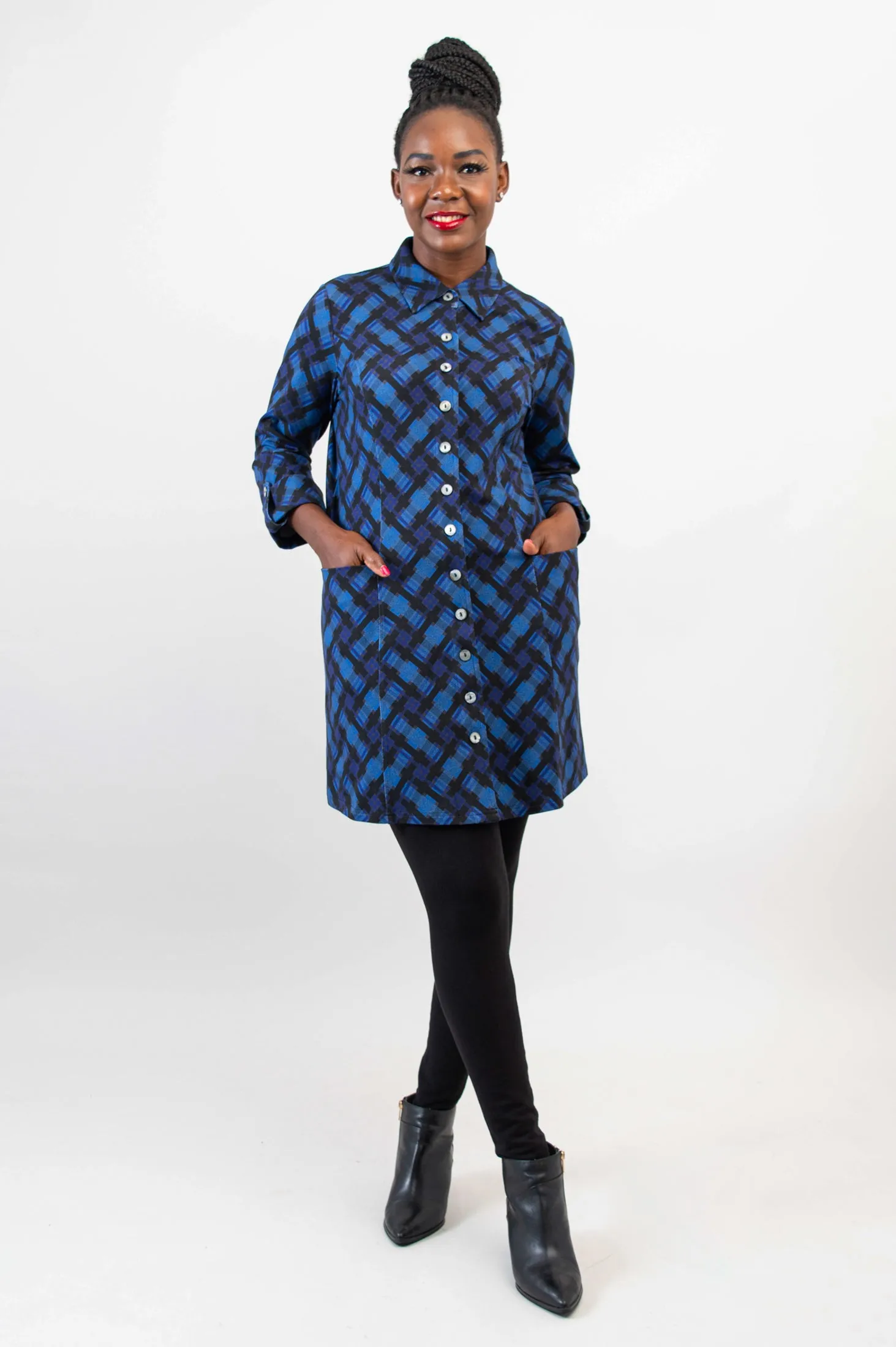 Charlie Tunic, Scottish Isles, Bamboo - Final Sale