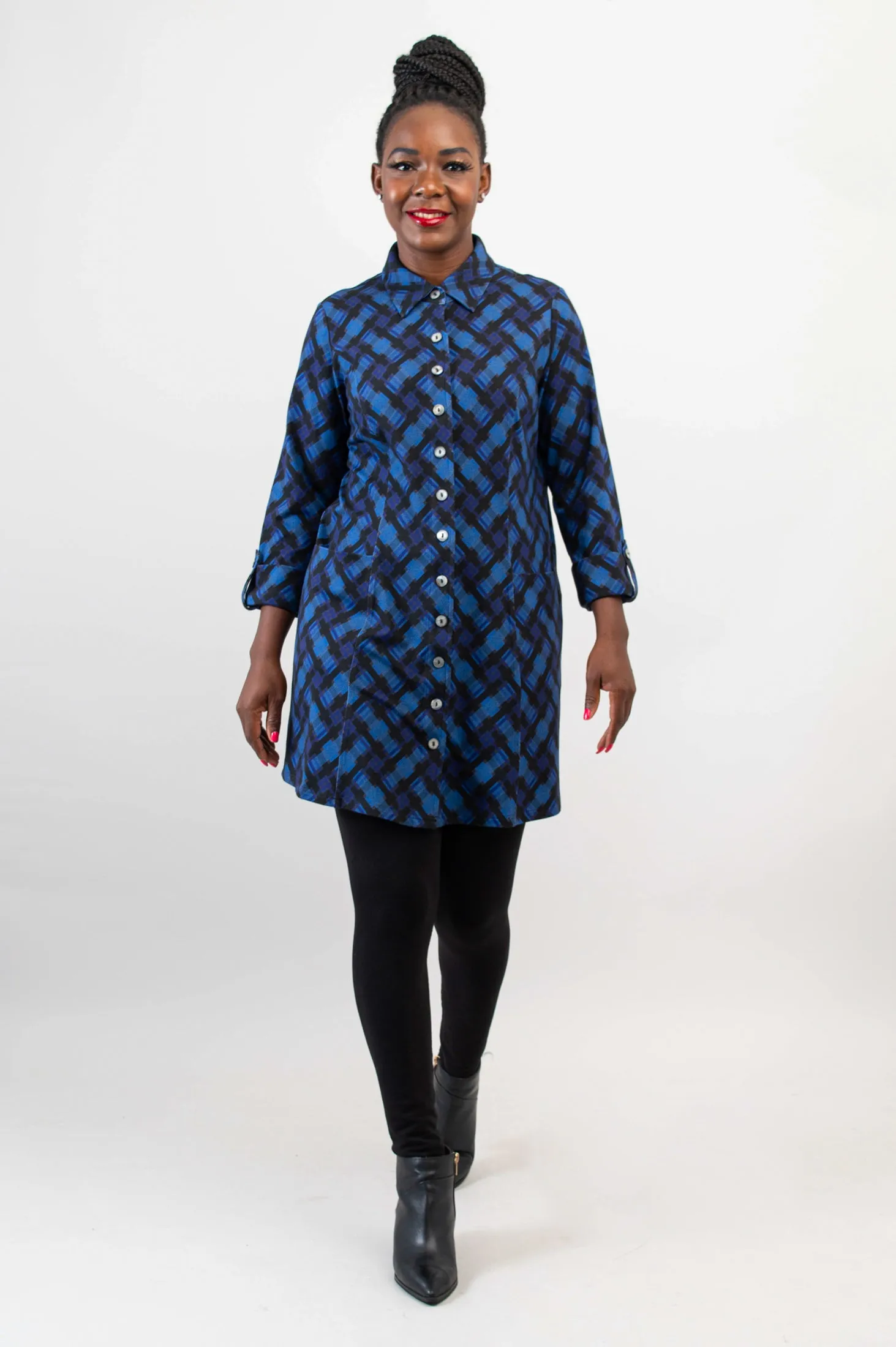 Charlie Tunic, Scottish Isles, Bamboo - Final Sale