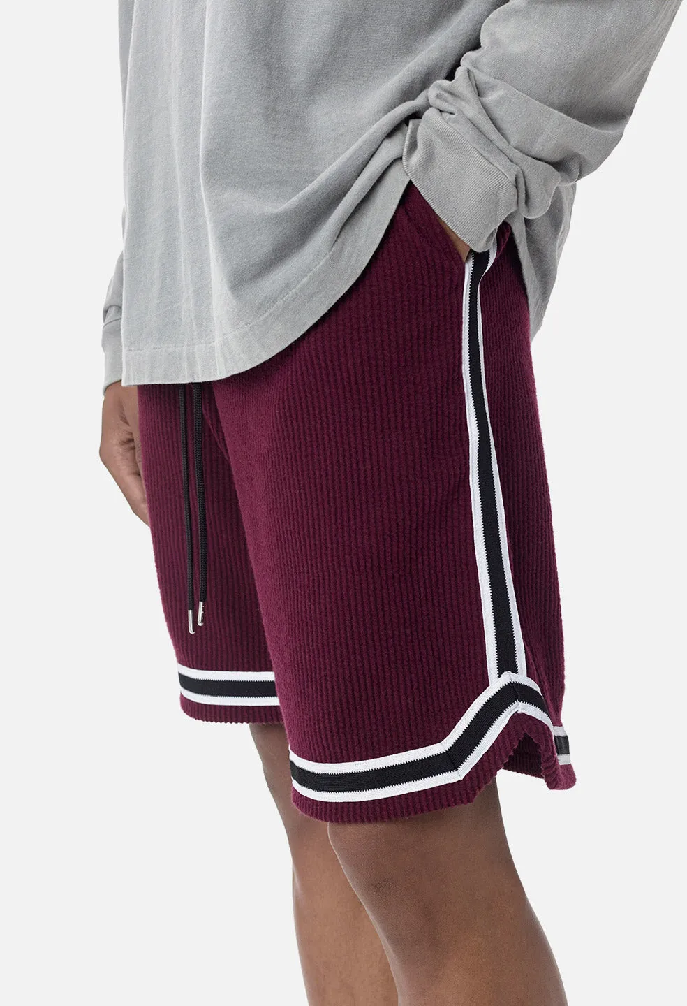 Corduroy Game Shorts / Burgundy