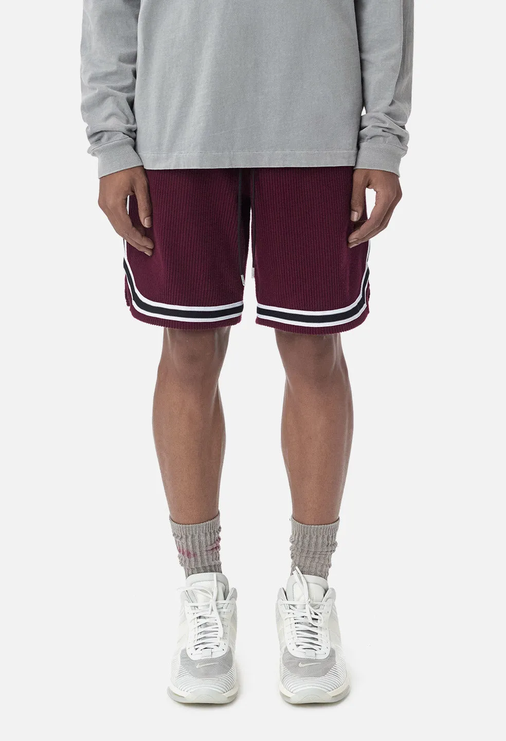 Corduroy Game Shorts / Burgundy