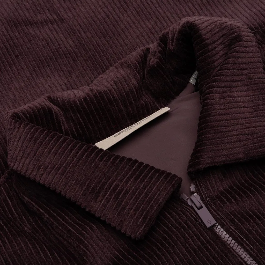 Corduroy Shirt Jacket - Plum