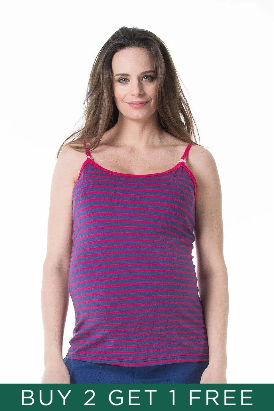 Corey Nursing Red Stripes Camisole