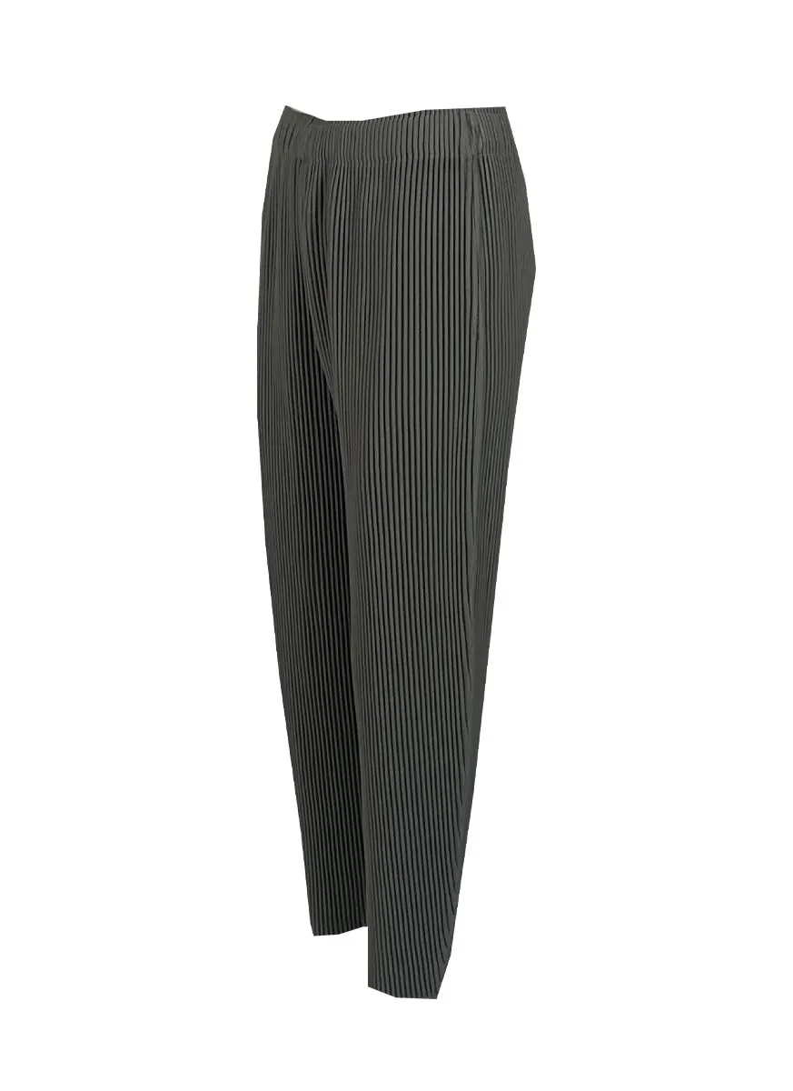 D230022 Side Pocket Pleated Pants *Grey