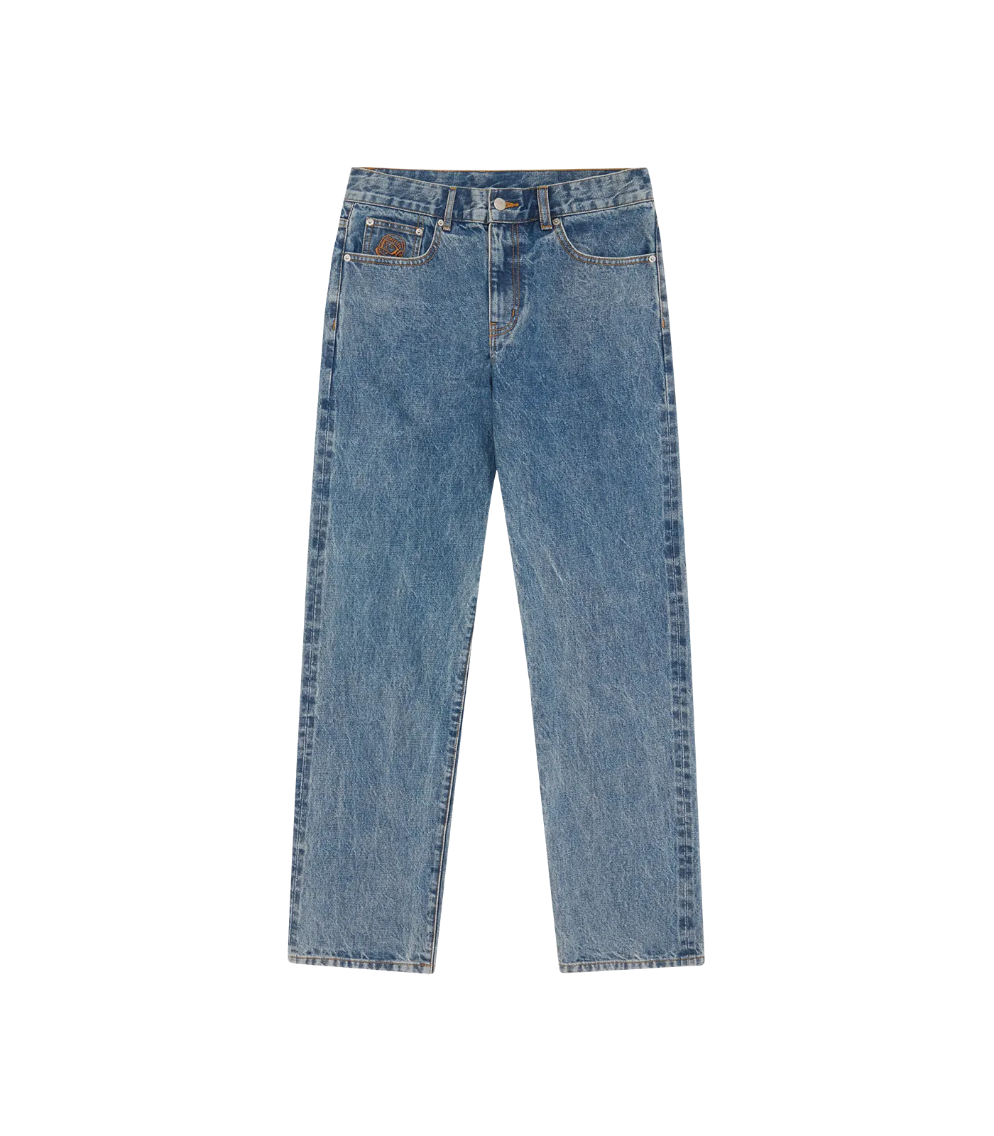 DIAMONDS & DOLLARS SELVEDGE DENIM PANT - HEAVY WASH BLUE