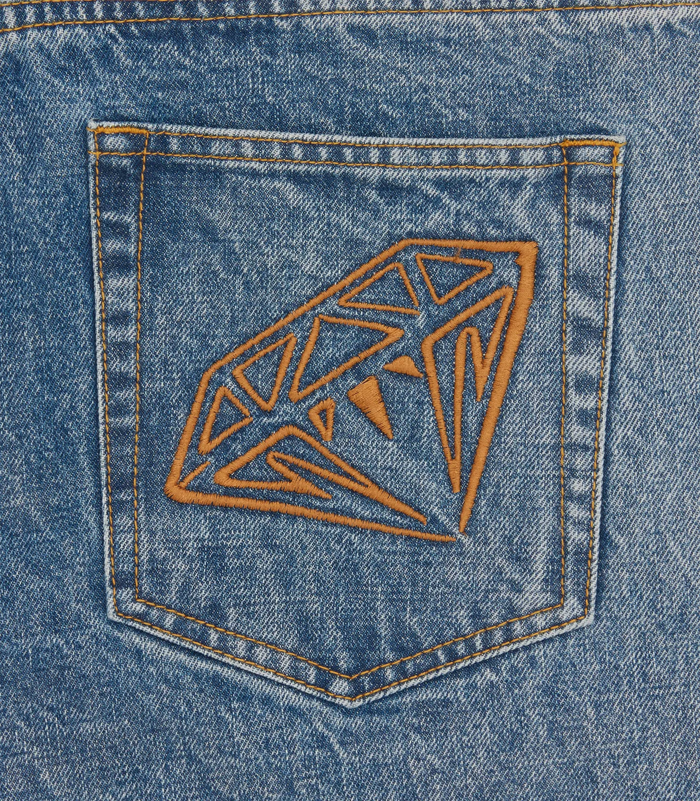 DIAMONDS & DOLLARS SELVEDGE DENIM PANT - HEAVY WASH BLUE