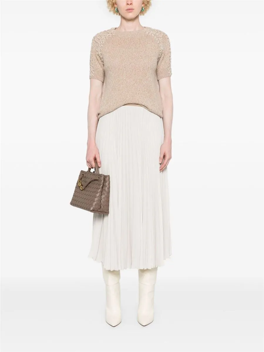 DRAPED PLEATED SKIRT