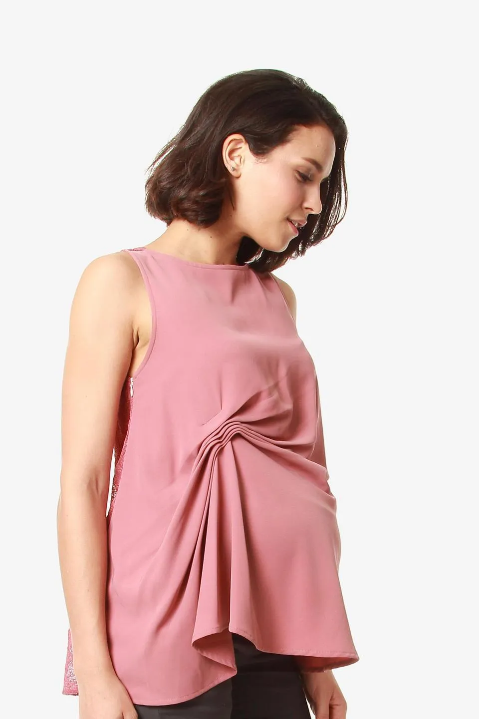 Elsie Nursing Top Dusty Pink