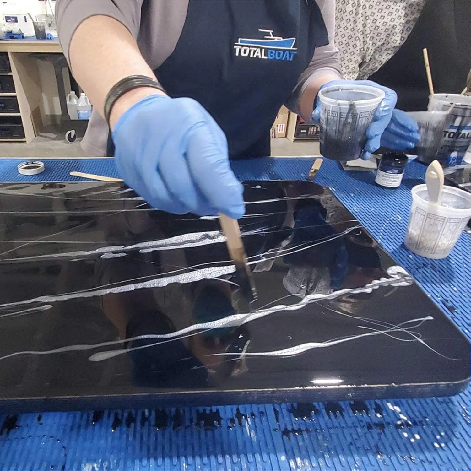 Epoxy Black Marble Effect Countertop Kits