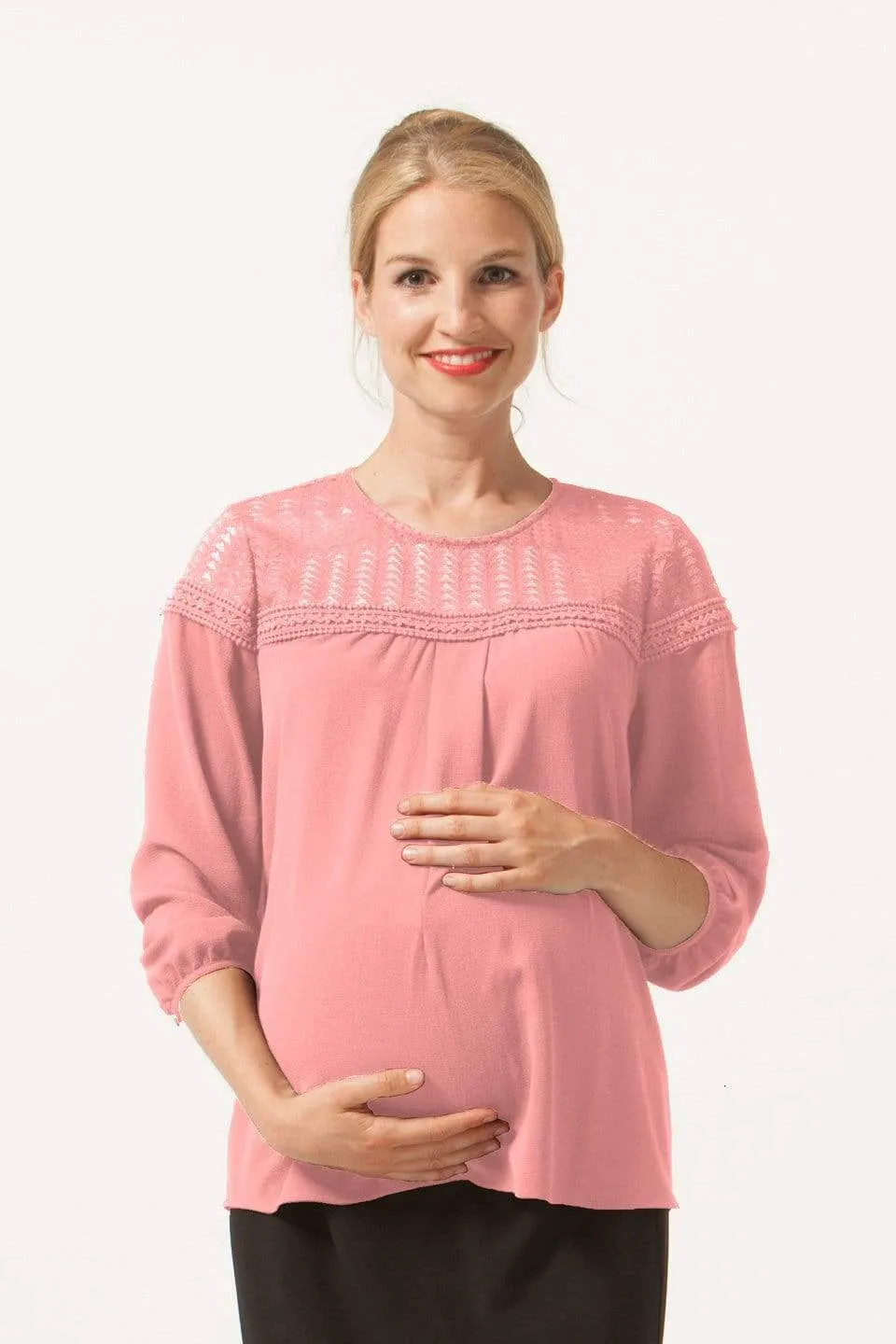 Eve Nursing Top Coral Blush