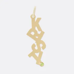 Falling Letters Name Pendant