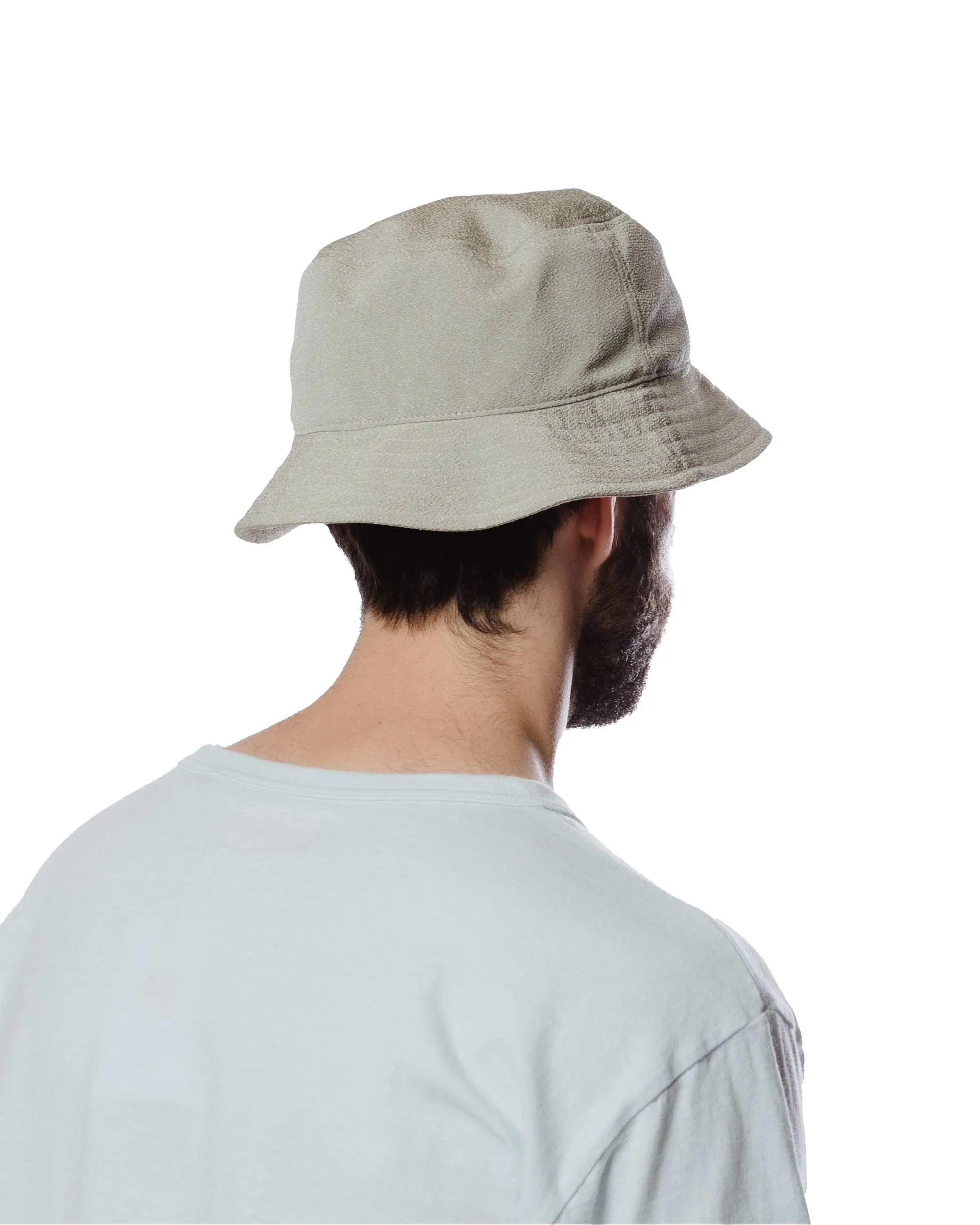 Found Feather Bucket Hat Ventile Cotton Dyed Weather Cloth Beige