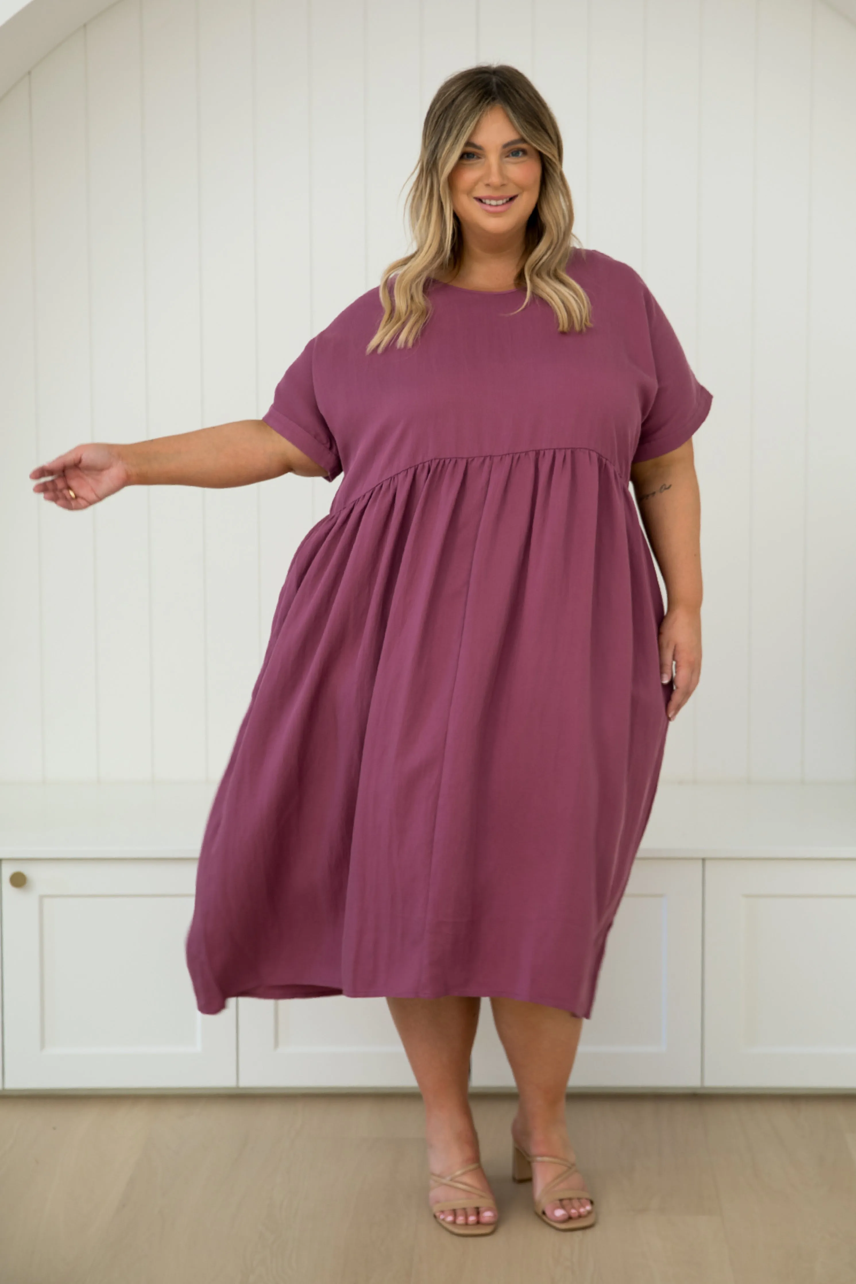 Frolic Dress in Rosewood