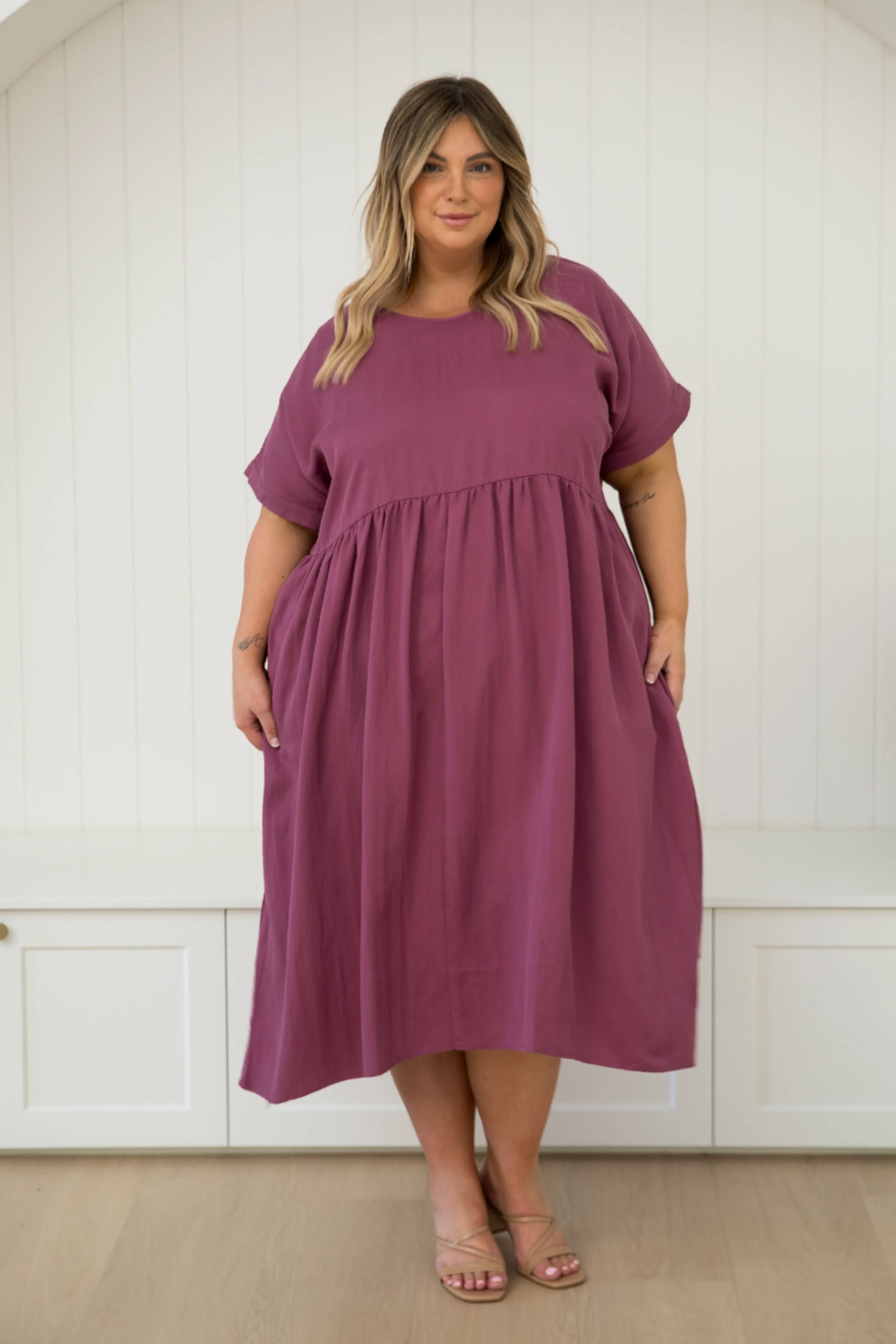 Frolic Dress in Rosewood