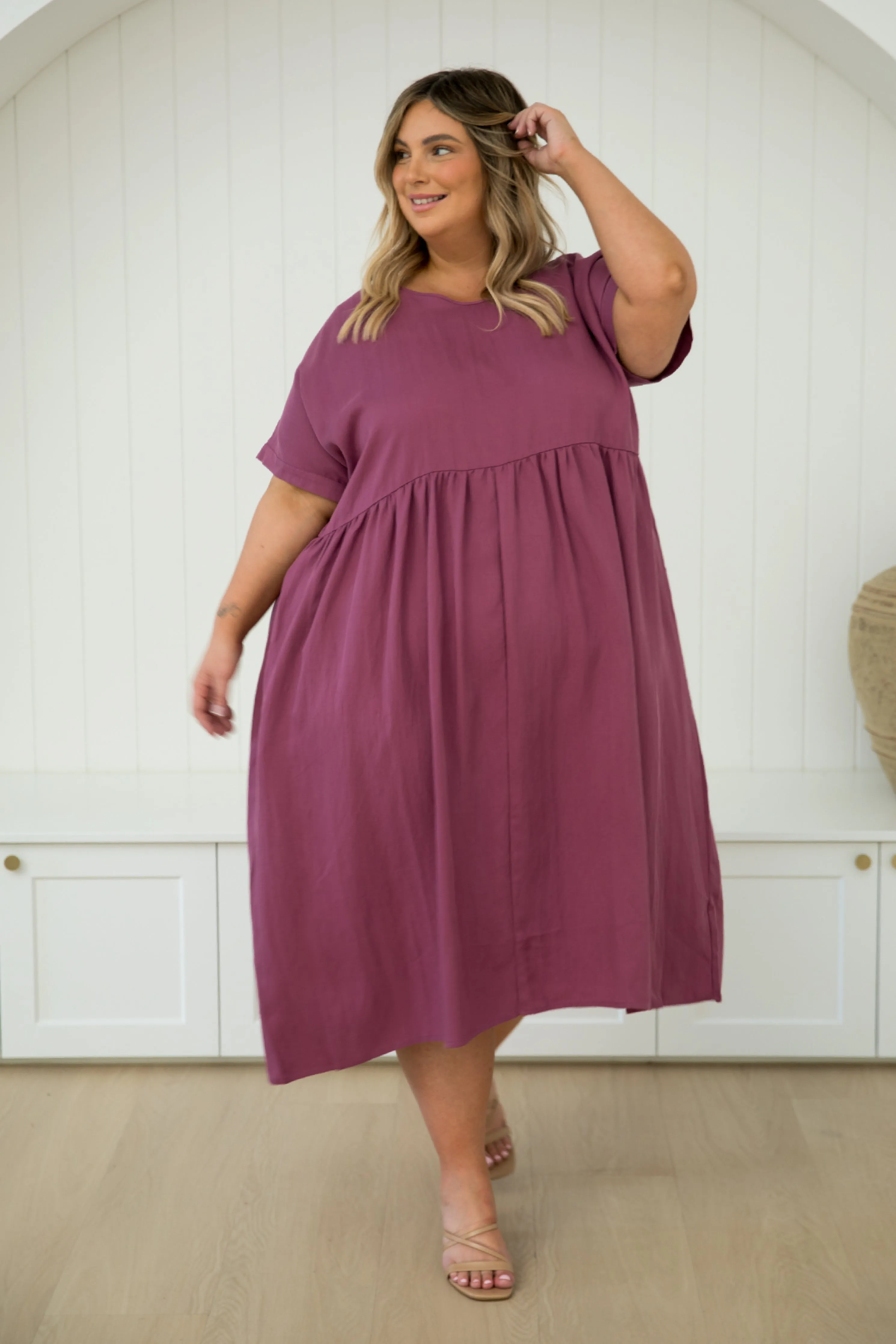 Frolic Dress in Rosewood