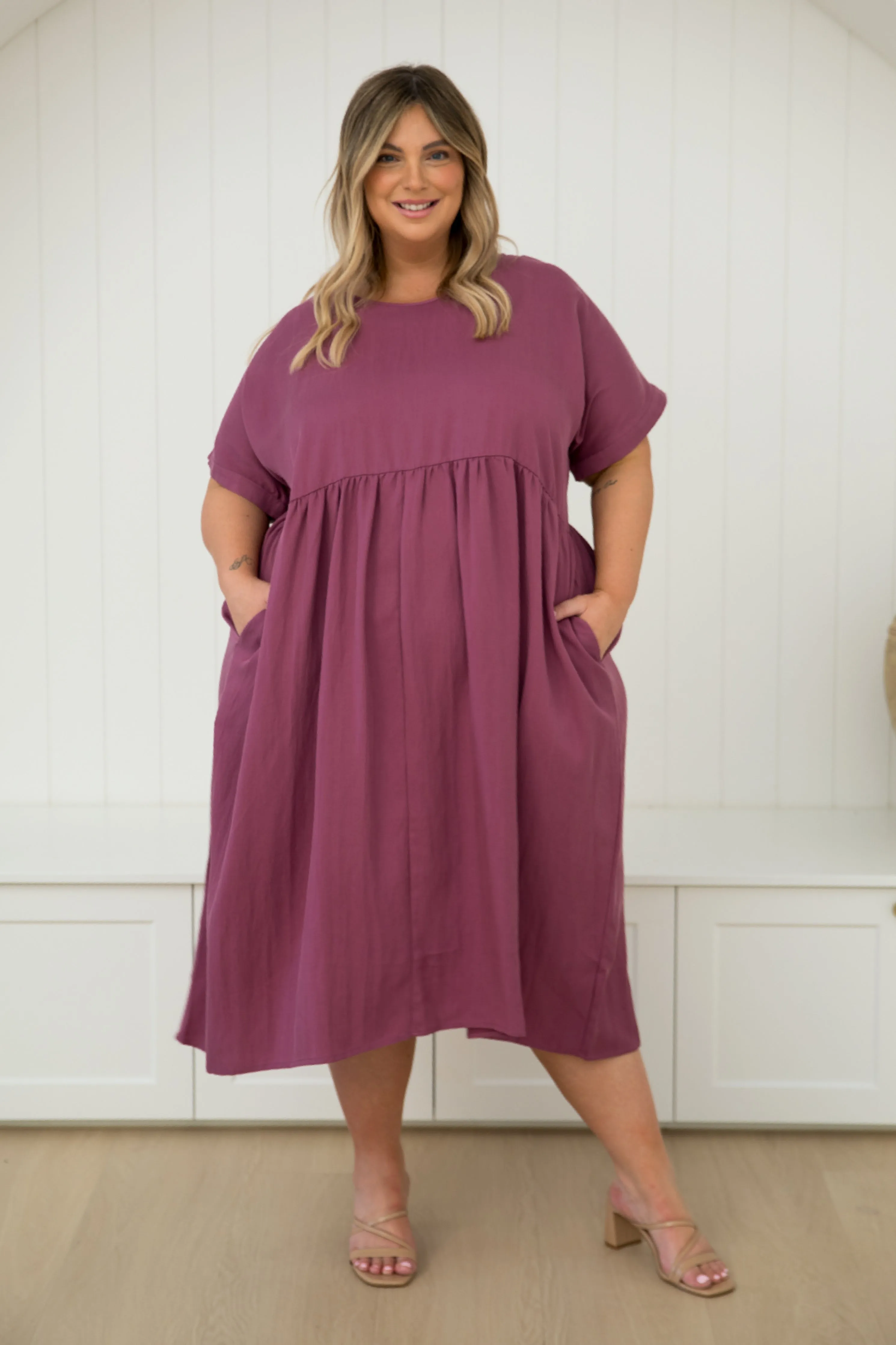 Frolic Dress in Rosewood