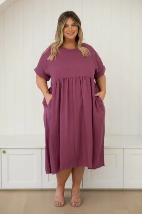 Frolic Dress in Rosewood